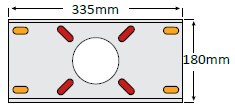 combined boat seat slide mounting pattern